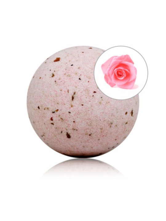 TALOKA BOMBA DE BANO CON AROMA ROSAS Y PETALOS DE ROSA