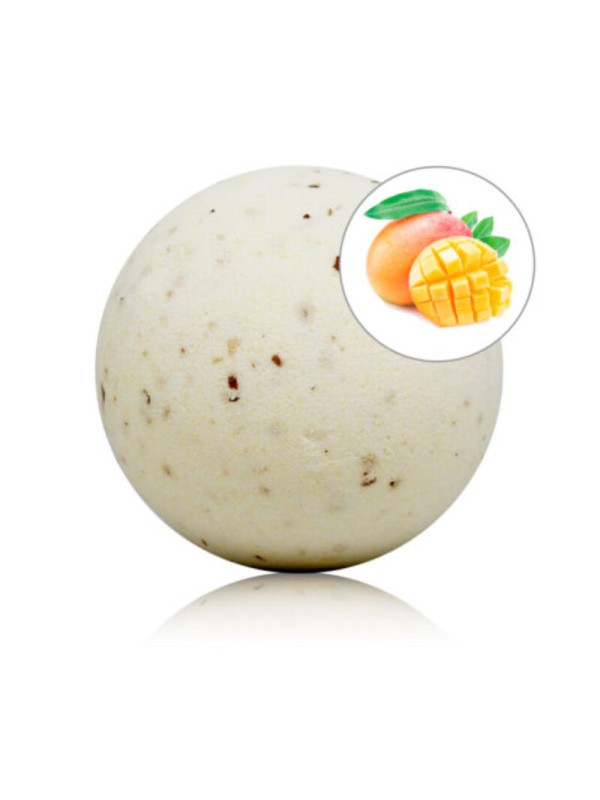 TALOKA BOMBA DE BANO CON AROMA MANGO Y PETALOS DE ROSA