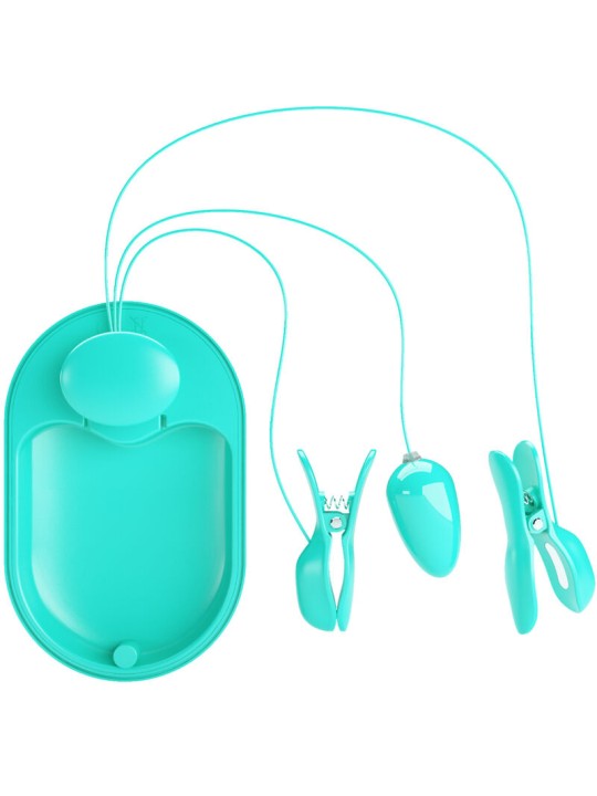 PRETTY LOVE SURPRISE BOX PINZAS ELECTRO ESTIMULACION AZUL PRETTY LOVE SURPRISE BOX PINZAS ELECTRO ESTIMULACION AZUL