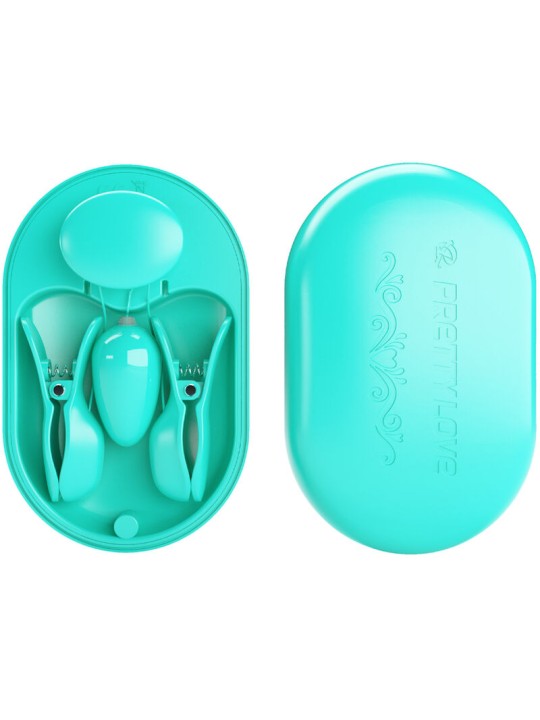 PRETTY LOVE SURPRISE BOX PINZAS ELECTRO ESTIMULACION AZUL