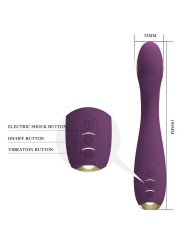 PRETTY LOVE HECTOR VIBRADOR ELECTROSHOCK POR CONTROL POR APP LILA