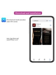 PRETTY LOVE HECTOR VIBRADOR ELECTROSHOCK POR CONTROL POR APP LILA