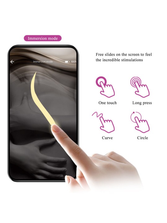 PRETTY LOVE HECTOR VIBRADOR ELECTROSHOCK POR CONTROL POR APP LILA