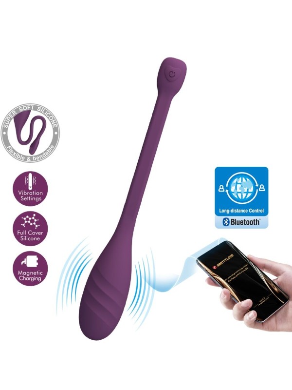 PRETTY LOVE LEVIATHAN VIBRADOR CONTROLADO POR APP MORADO