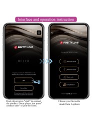 PRETTY LOVE LEVIATHAN VIBRADOR CONTROLADO POR APP MORADO