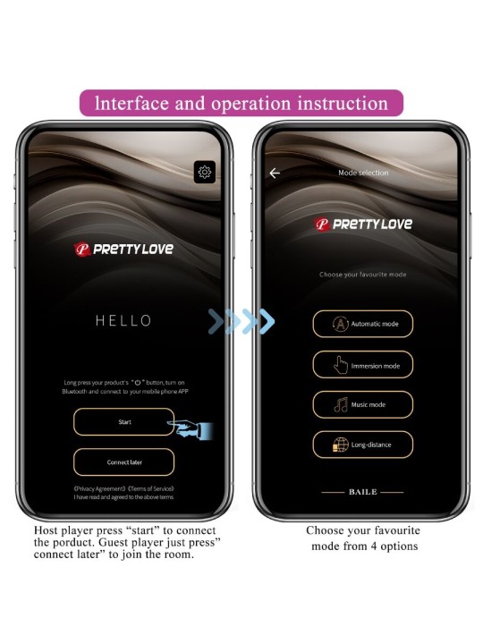 PRETTY LOVE LEVIATHAN VIBRADOR CONTROLADO POR APP MORADO