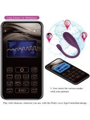 PRETTY LOVE LEVIATHAN VIBRADOR CONTROLADO POR APP MORADO