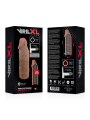 VIRILXL EXTENSION DE PENE LIQUID SILICONE V5 MARRON