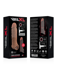VIRILXL EXTENSION DE PENE LIQUID SILICONE V9 MARRON