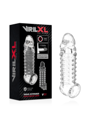 VIRILXL EXTENSION Y FUNDA DE PENE V11 TRANSPARENTE