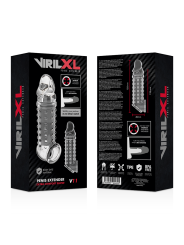 VIRILXL EXTENSION Y FUNDA DE PENE V11 TRANSPARENTE