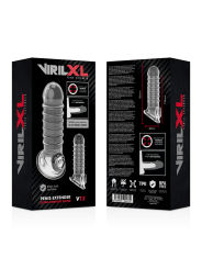 VIRILXL EXTENSION Y FUNDA DE PENE V15 TRANSPARENTE
