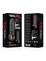VIRILXL EXTENSION Y FUNDA DE PENE V15 NEGRO