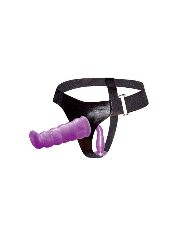 BAILE ARNES ANAL Y VAGINAL FEMENINO LILA PUNTO G 17 CM