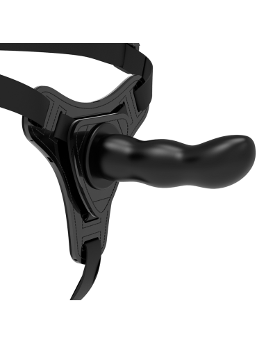 FETISH SUBMISSIVE HARNESS SILICONA NEGRO G SPOT 16 CM