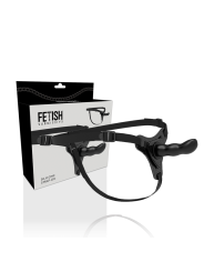 FETISH SUBMISSIVE HARNESS SILICONA NEGRO G SPOT 16 CM