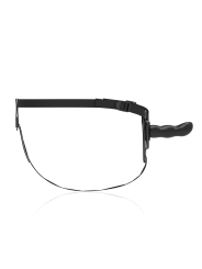 FETISH SUBMISSIVE HARNESS SILICONA NEGRO G SPOT 16 CM