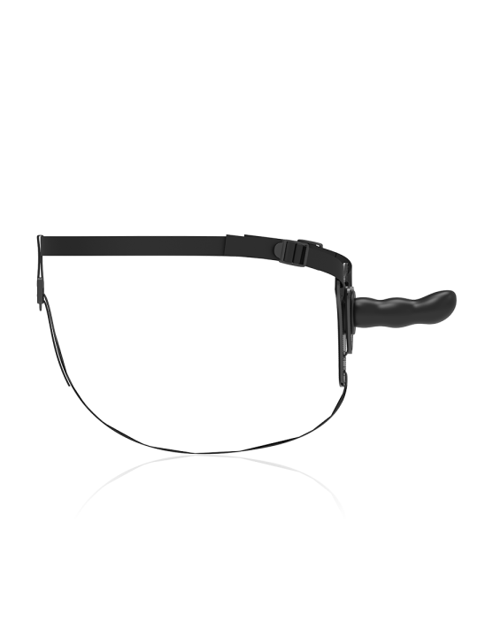 FETISH SUBMISSIVE HARNESS SILICONA NEGRO G SPOT 16 CM