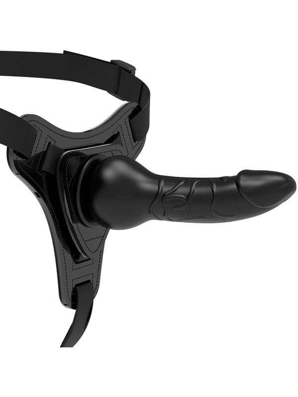 FETISH SUBMISSIVE HARNESS SILICONA NEGRO REALISTIC 16 CM