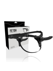 FETISH SUBMISSIVE HARNESS SILICONA NEGRO REALISTIC 16 CM