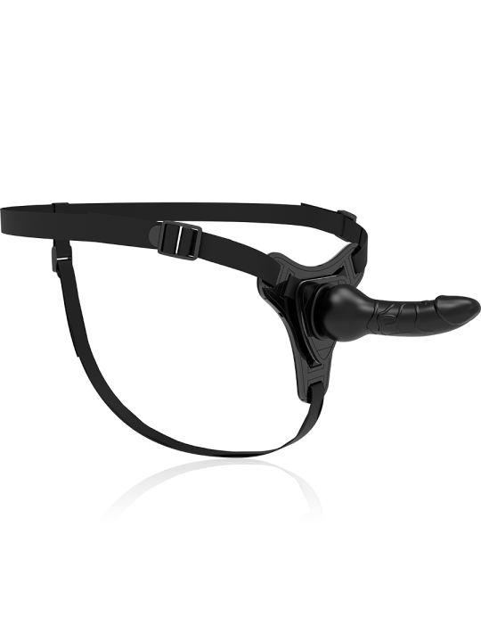 FETISH SUBMISSIVE HARNESS SILICONA NEGRO REALISTIC 16 CM