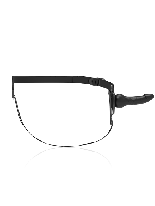 FETISH SUBMISSIVE HARNESS SILICONA NEGRO REALISTIC 16 CM