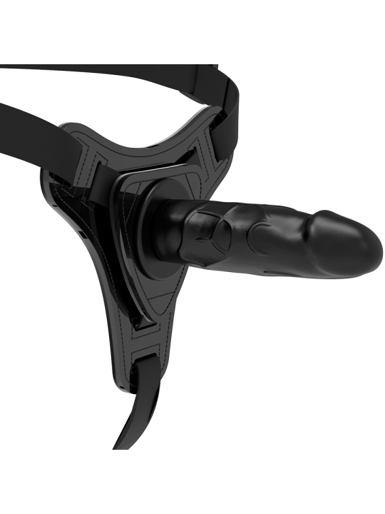 FETISH SUBMISSIVE HARNESS SILICONA NEGRO REALISTIC 15 CM