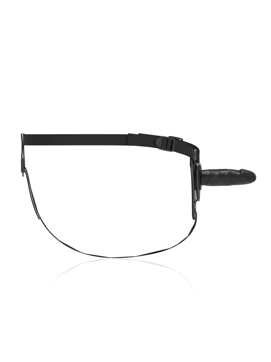 FETISH SUBMISSIVE HARNESS SILICONA NEGRO REALISTIC 15 CM