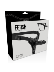 FETISH SUBMISSIVE HARNESS SILICONA NEGRO REALISTIC 15 CM