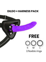 DELTA CLUB TOYS ARNES DILDO LILA SILICONA MEDICA 17 CM O 3 CM