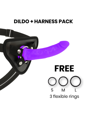 DELTA CLUB TOYS ARNES DILDO LILA SILICONA MEDICA 17 CM O 3 CM