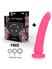 DELTA CLUB TOYS ARNES DILDO ROSA SILICONA MEDICA 23 CM O 45 CM