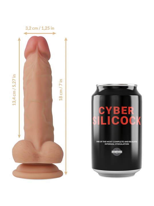 CYBER SILICOCK ARNES SILICONA LIQUIDA JUDE 18 CM O 32 CM