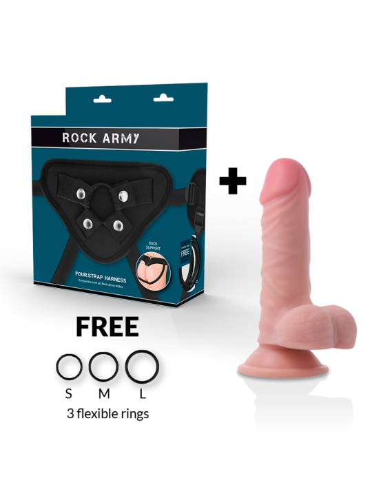 ROCKARMY ARNES DUAL DENSITY PANZER DILDO REALISTA 17 CM O 446 CM