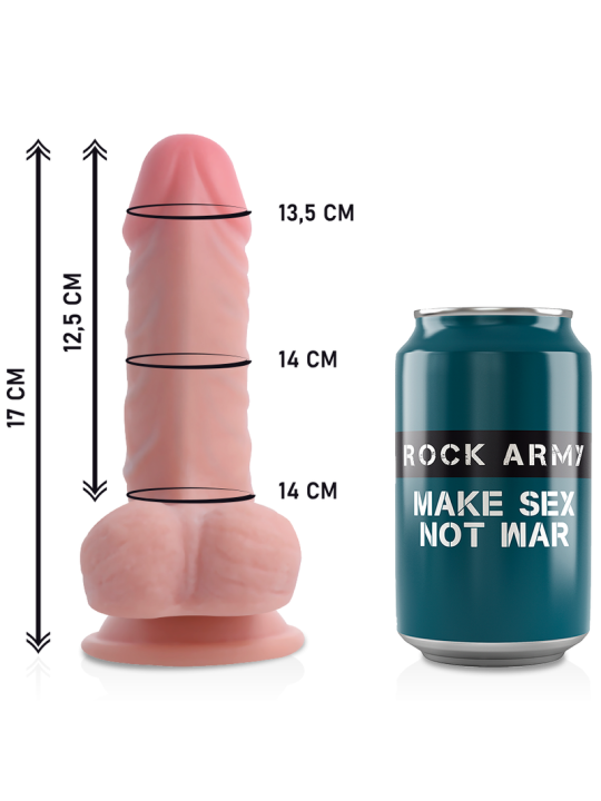 ROCKARMY ARNES DUAL DENSITY PANZER DILDO REALISTA 17 CM O 446 CM