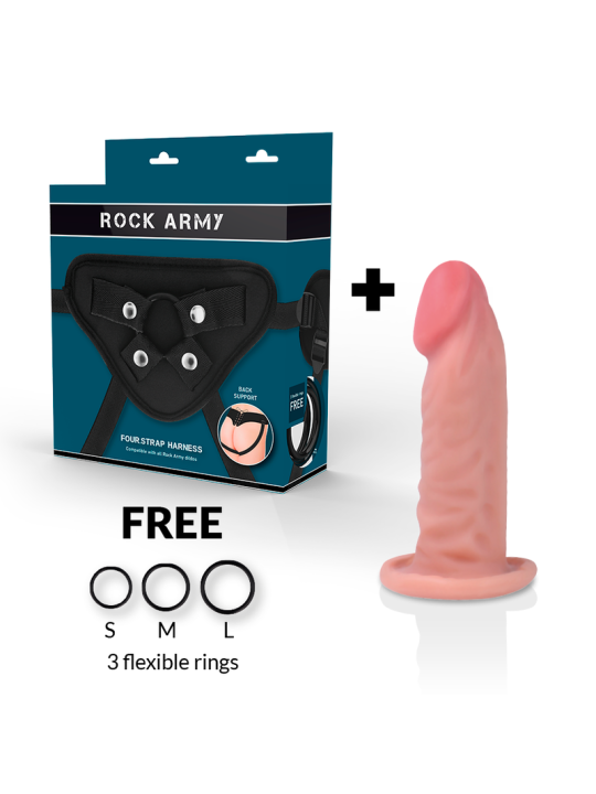 ROCKARMY ARNES DUAL DENSITY TIGER DILDO REALISTA 14 CM O 446 CM