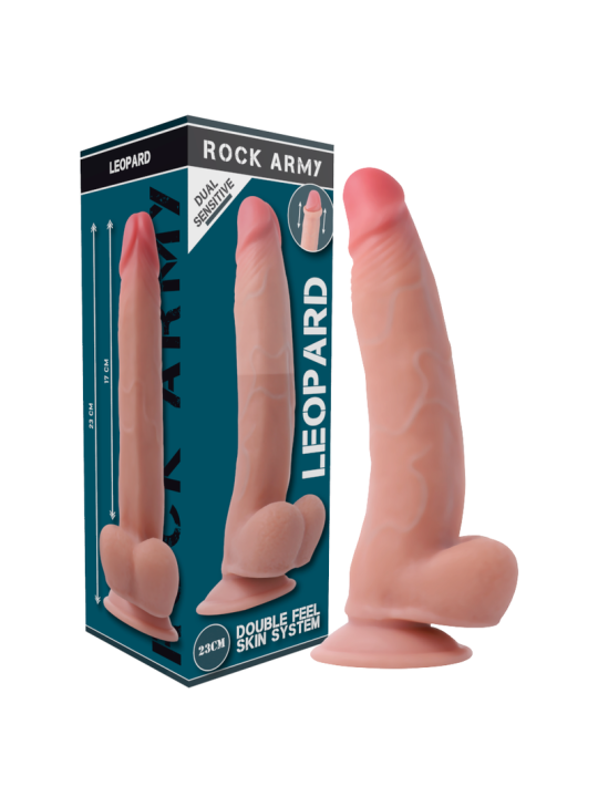 ROCKARMY ARNES DUAL DENSITY LEOPARD DILDO REALISTA 23 CM O 477 CM