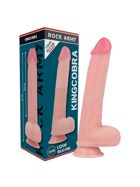 ROCKARMY ARNES LIQUID SILICONE DILDO PREMIUM KINGCOBRA 24 CM O 477 CM
