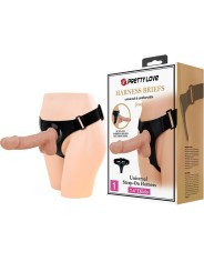 PRETTY LOVE HARNESS BRIEFS ARNES UNIVERSAL CON DILDO JERRY 218 CM NATURAL