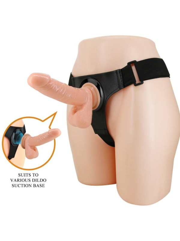 PRETTY LOVE HARNESS BRIEFS ARNES UNIVERSAL CON DILDO TOM 20 CM NATURAL