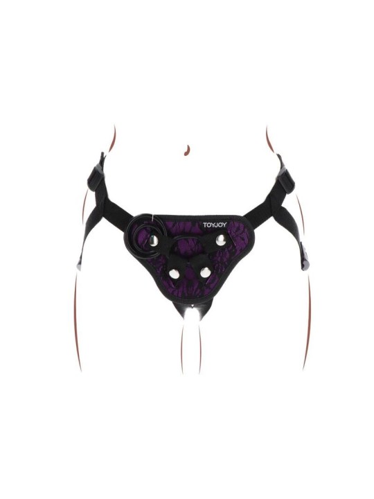 GET REAL STRAP ON LACE HARNES MORADO