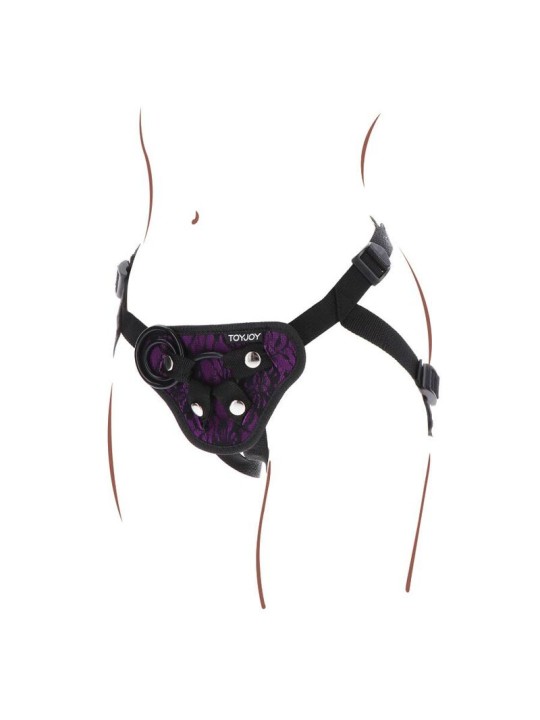 GET REAL STRAP ON LACE HARNES MORADO