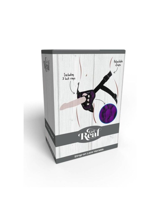 GET REAL STRAP ON LACE HARNES MORADO