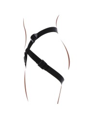 GET REAL STRAP ON PLEASURE HARNES NEGRO