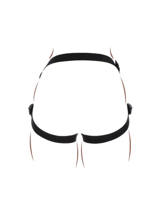 GET REAL STRAP ON PLEASURE HARNES NEGRO