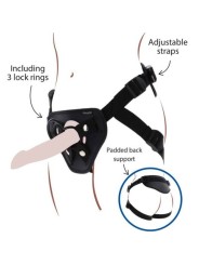 GET REAL STRAP ON DELUXE HARNES NEGRO