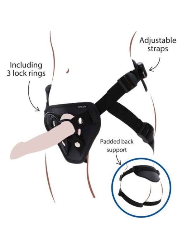 GET REAL STRAP ON DELUXE HARNES NEGRO