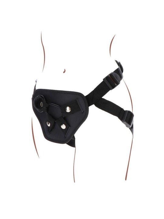 GET REAL STRAP ON DELUXE HARNES NEGRO