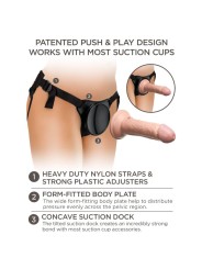 KING COCK ELITE ARNES AJUSTABLE PARA PRINCIPIANTES CON DILDO 152 CM