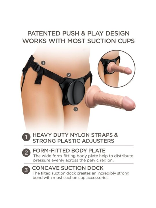 KING COCK ELITE ARNES AJUSTABLE PARA PRINCIPIANTES CON DILDO 152 CM